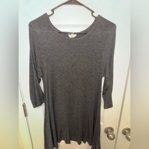 Yelete Charcoal Tunic Top